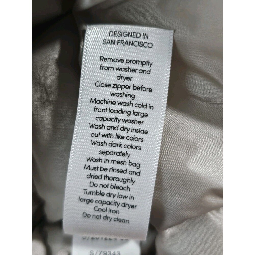 ATHLETA Jacket Womens Packable Goose Down Downkind Lightweight Puffer Small Grey - Picture 8 of 9